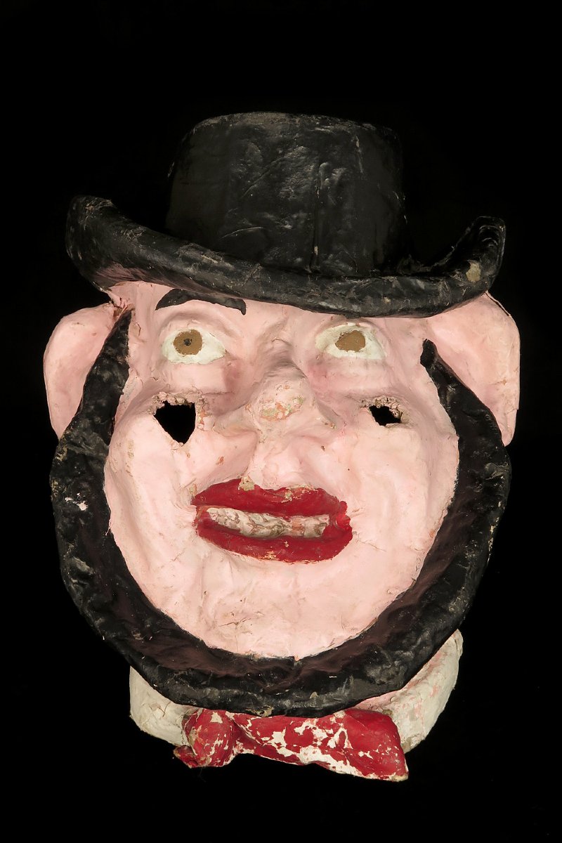 Imposant et ancien masque de carnaval, vers 1900 / Art Forain