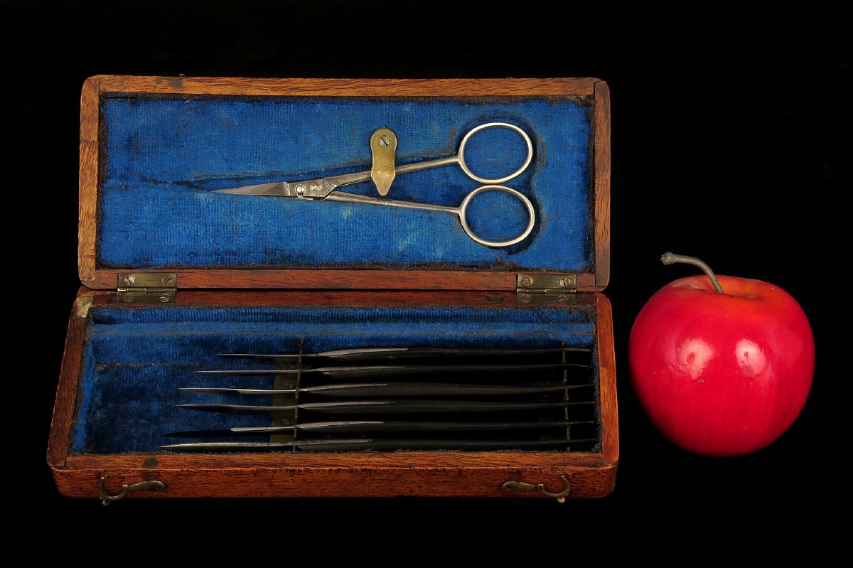 Ancien petit coffret de chirurgie, vers 1880 / Materiel medical / Scientifique-photo-8