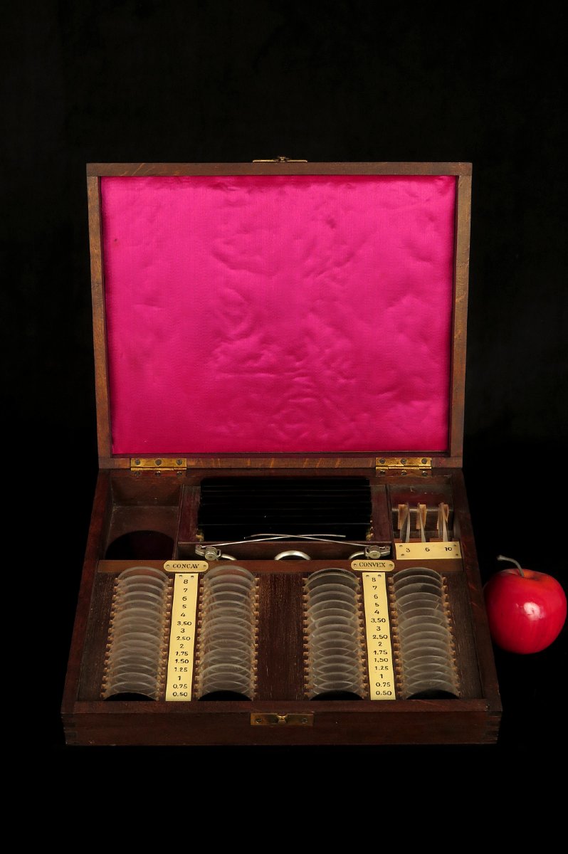 Antique Ophthalmologist's Case, Circa 1920 / Opticians, Instruments, And Curiosities-photo-5