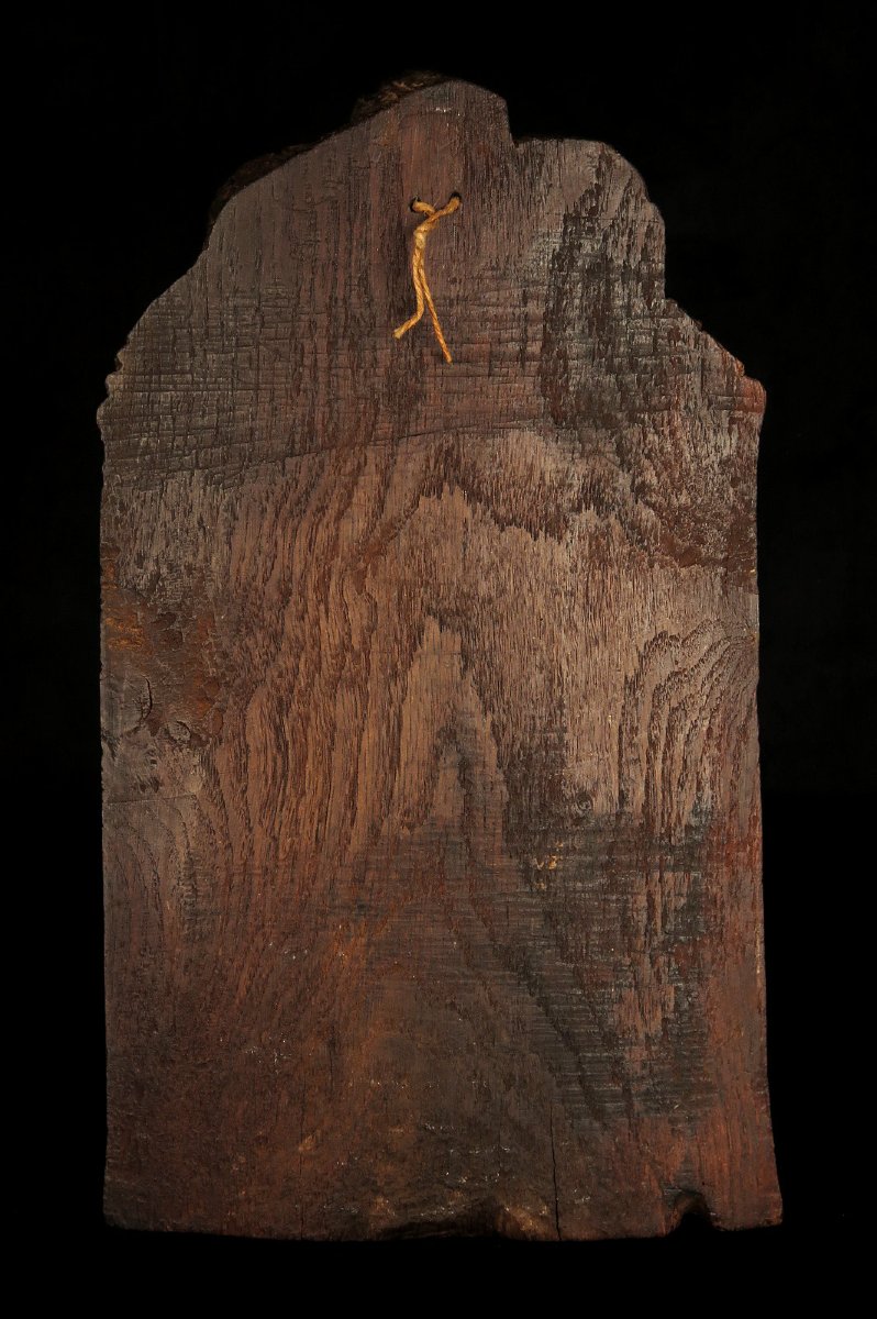 Intéressante et ancienne sculpture en chêne, haut relief / Art Populaire 18eme-photo-4