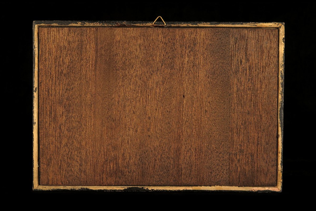 Étonnante peinture sur paille, art populaire du XIXeme siècle.-photo-5
