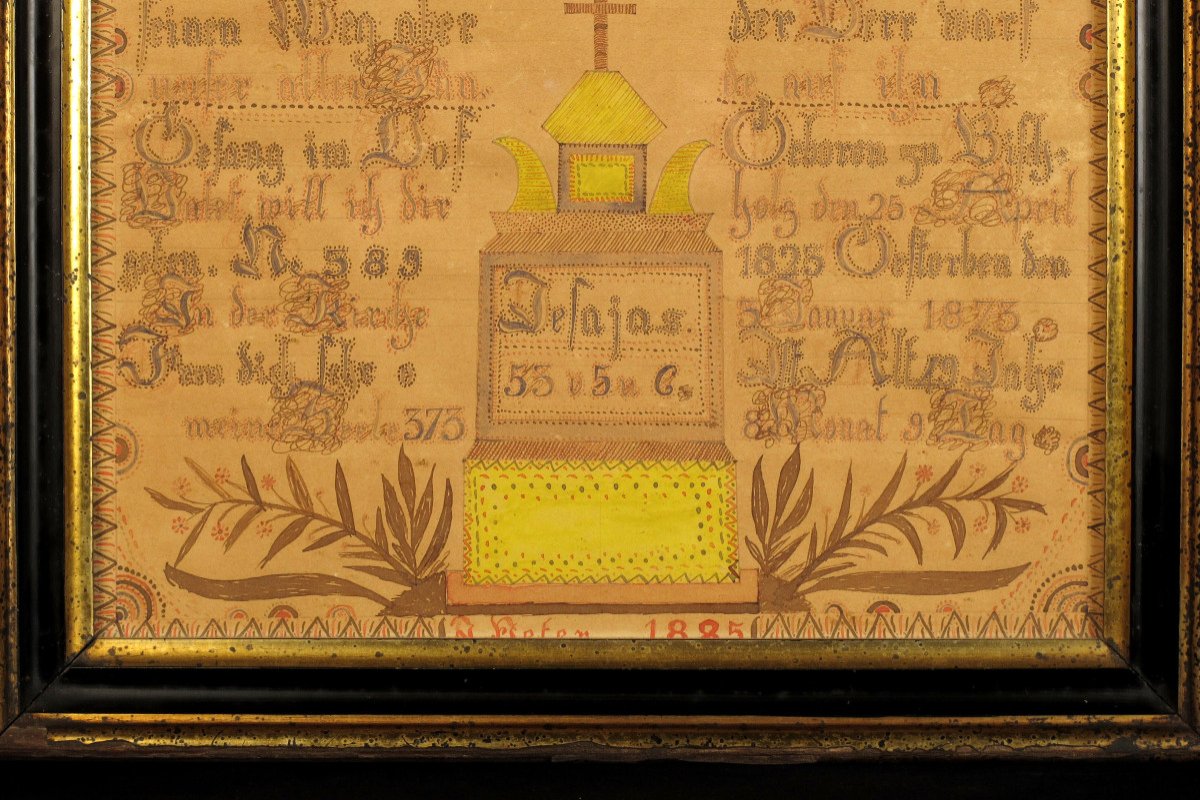 Intéressant Et Ancien Souvenir Mortuaire, Daté 1885-photo-3