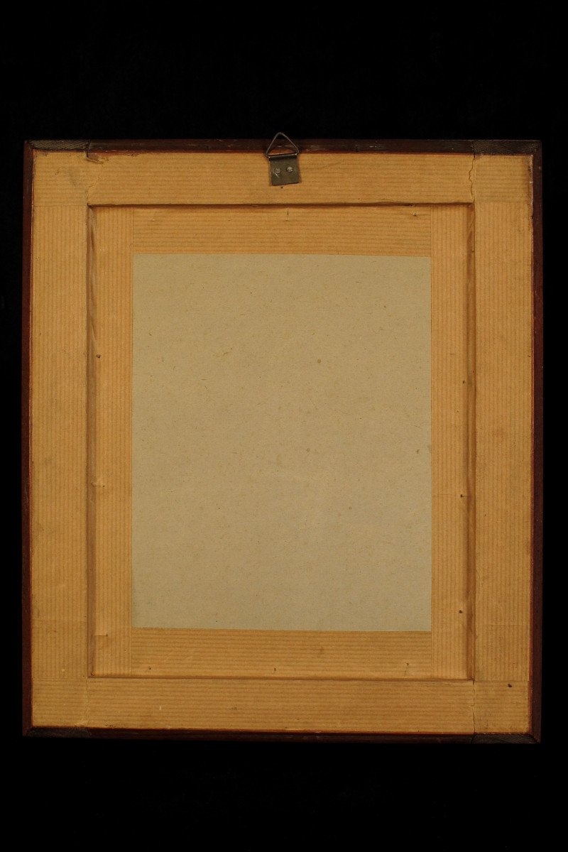 Ancien Portrait Au Crayon, Jean Gutenberg Vers 1850.-photo-4