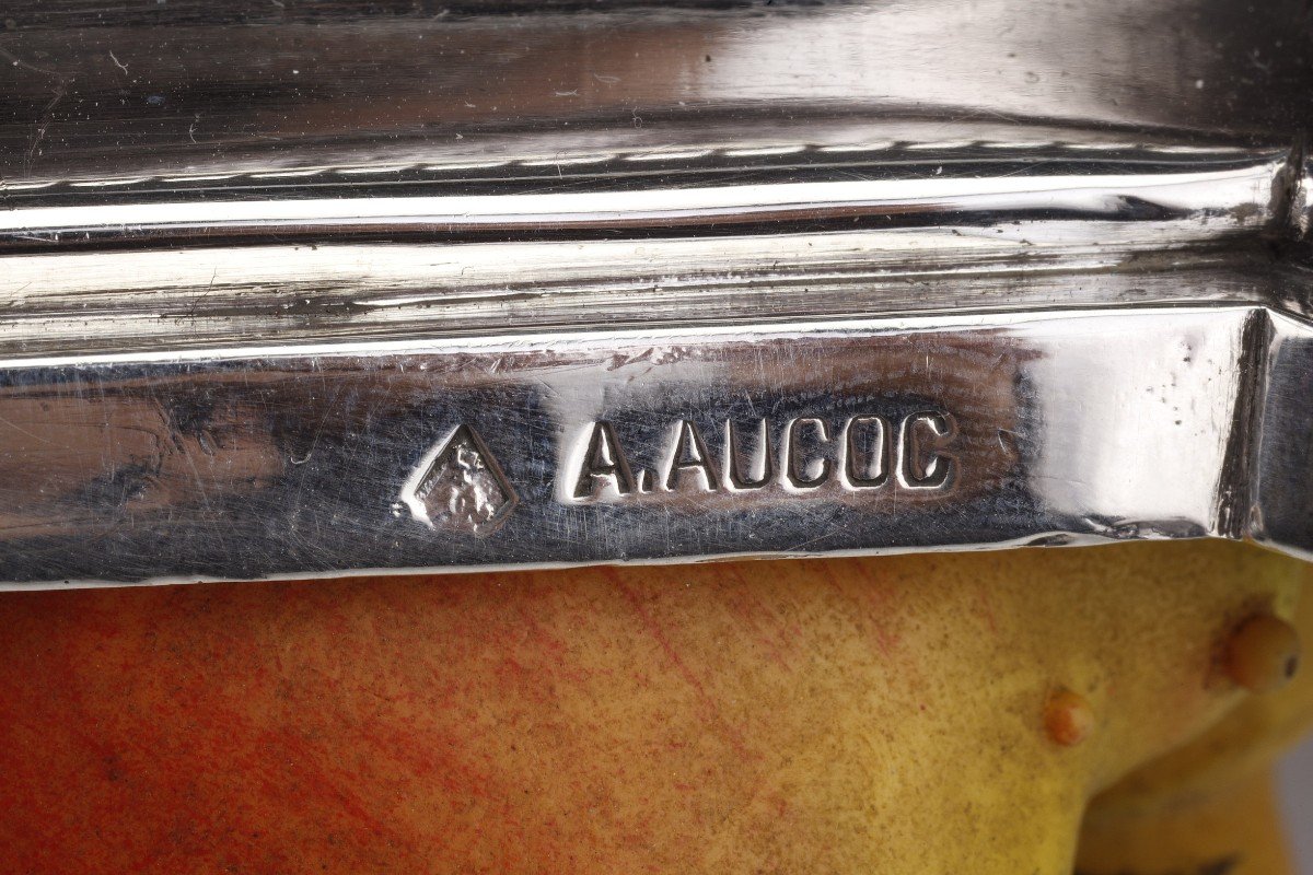 A. Aucoc - Important Table Center In Sterling Silver Late Nineteenth-photo-8