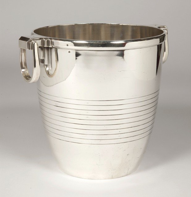 Goldsmith Campenhout - Cooler In Sterling Silver Art Deco Period-photo-2