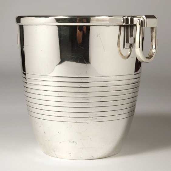 Goldsmith Campenhout - Cooler In Sterling Silver Art Deco Period-photo-4