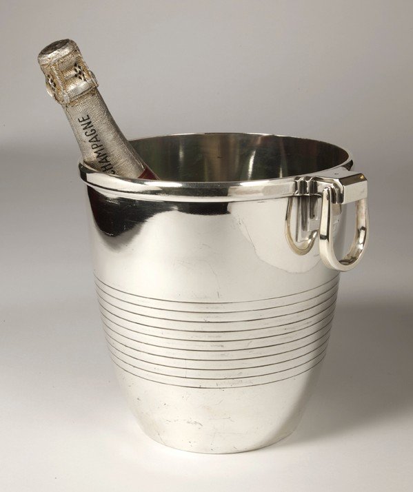 Goldsmith Campenhout - Cooler In Sterling Silver Art Deco Period-photo-3