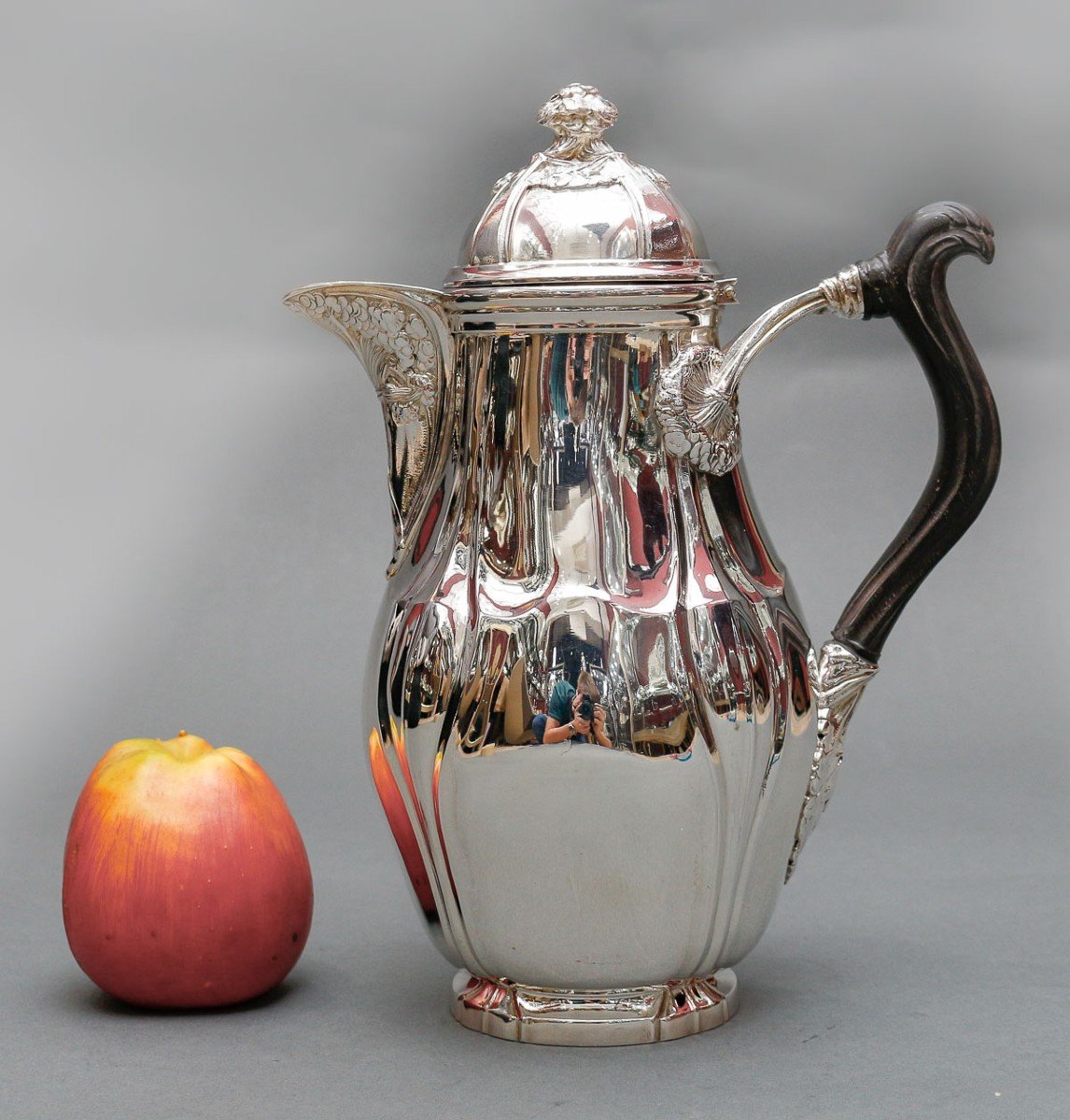 Lelièvre (eugène-alfred) – Cafetière En Argent Massif Tiffany Circa 1880  Art Nouveau.-photo-2