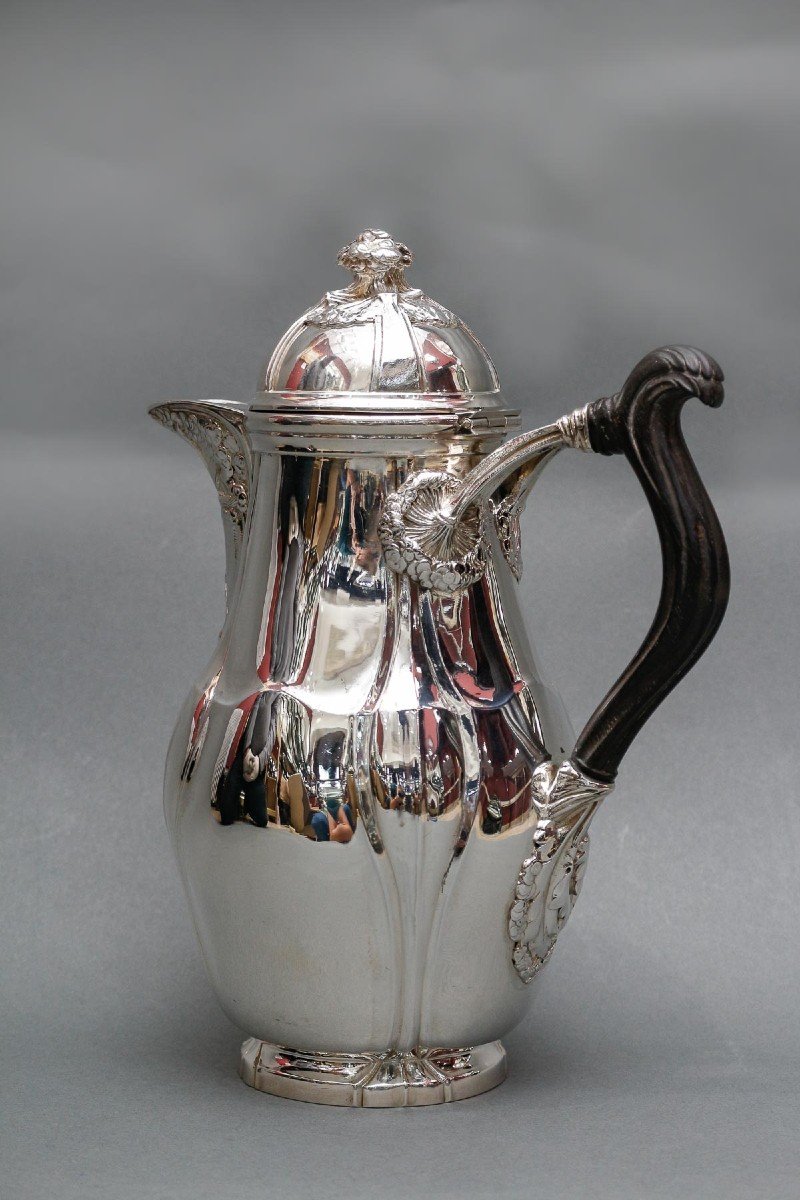 Lelièvre (eugène-alfred) – Tiffany Sterling Silver Coffee Pot Circa 1880 Art Nouveau.-photo-4