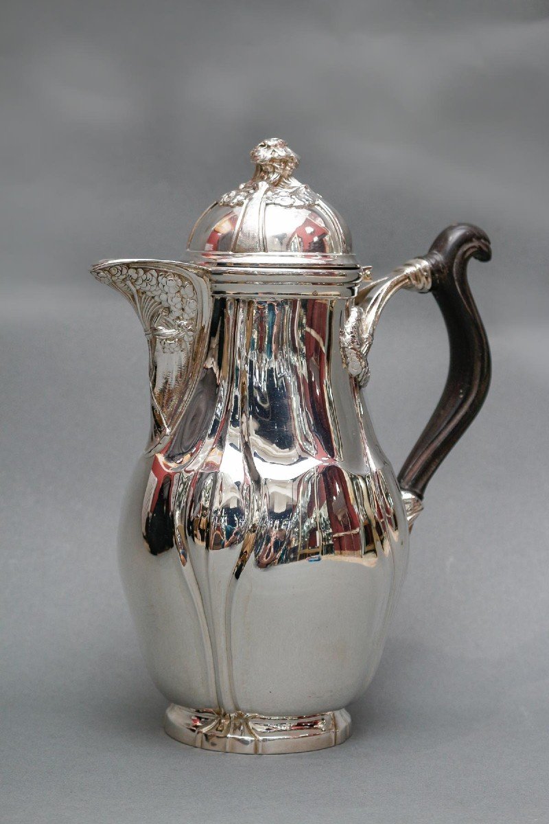 Lelièvre (eugène-alfred) – Tiffany Sterling Silver Coffee Pot Circa 1880 Art Nouveau.