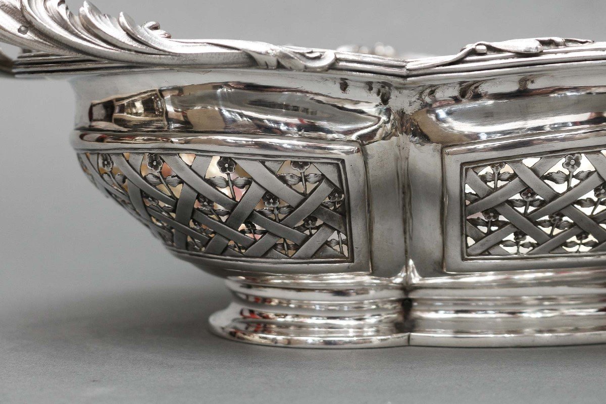 Cardeilhac - Fruit Basket In Sterling Silver 19th Century-photo-2