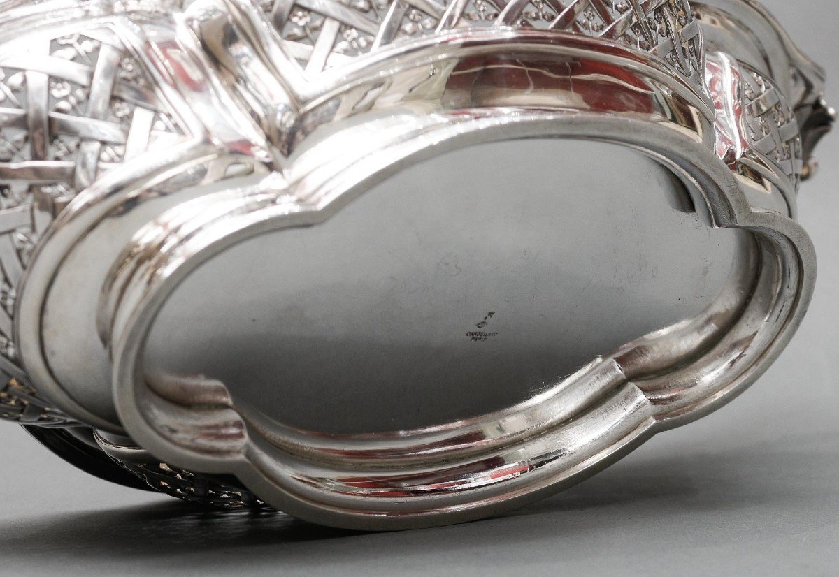Cardeilhac - Fruit Basket In Sterling Silver 19th Century-photo-2