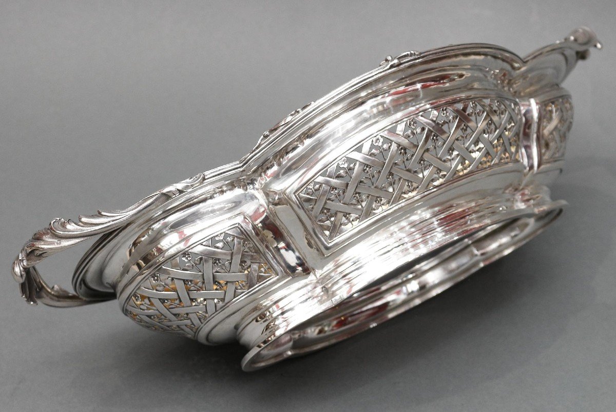 Cardeilhac - Fruit Basket In Sterling Silver 19th Century-photo-7