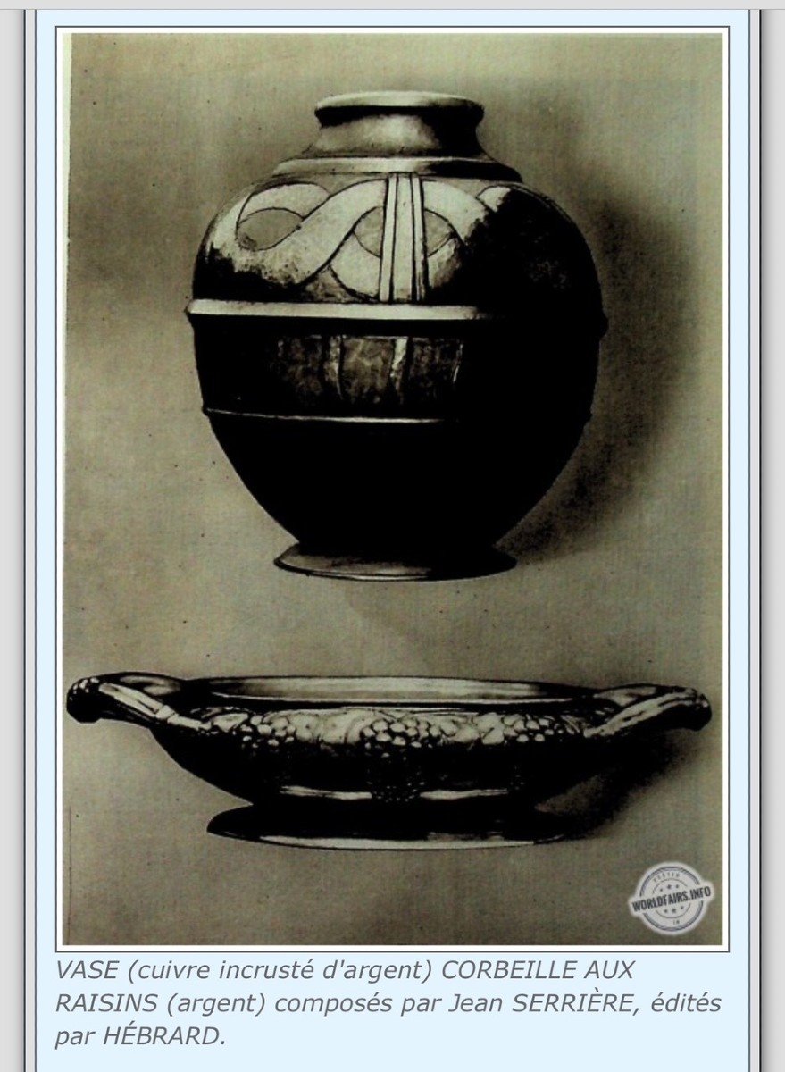 Jean Serriere – Oval Planter In Solid Silver 20th Century Circa 1920 -photo-7