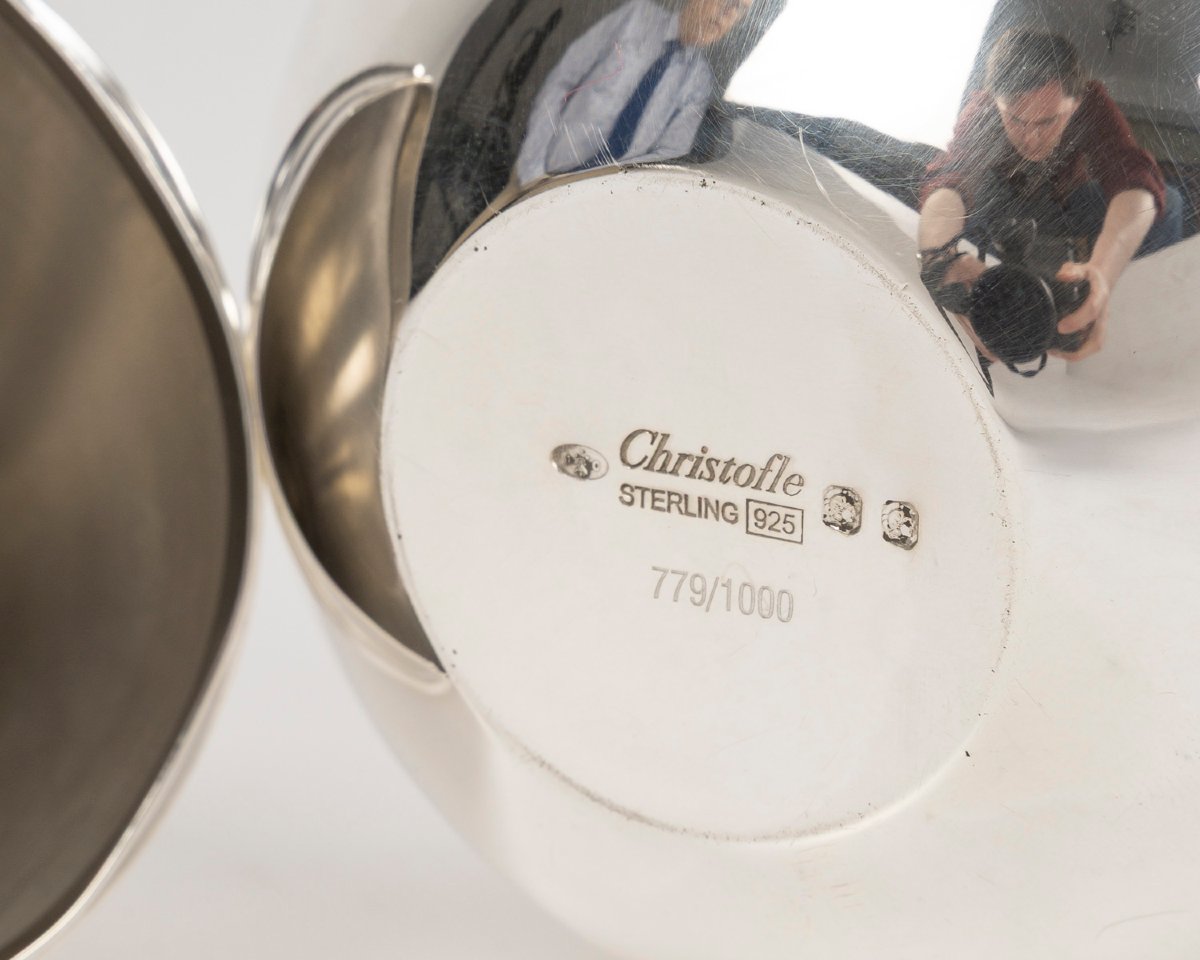 Christofle – Boite En Argent Massif Moderniste XXIe Siècle-photo-6