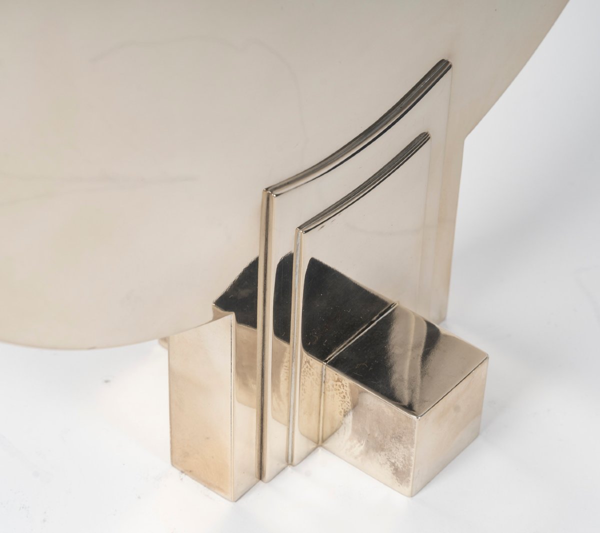 Cleto Munari - Modernist Candlestick With Seven Solid Silver Candles Circa 1980-photo-5