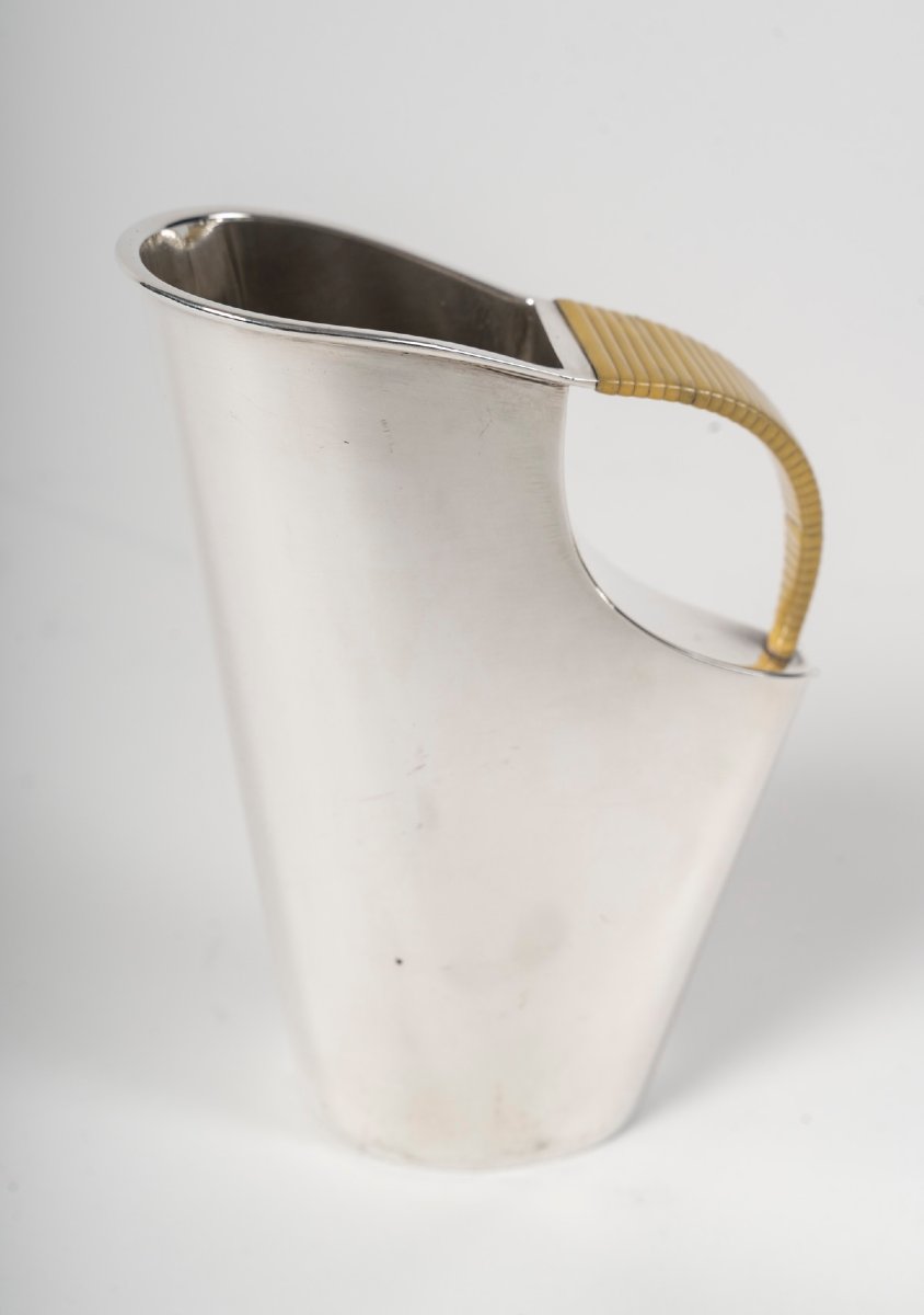 Christofle - Sabattini - "como" Tea/coffee Service In Solid Silver 1957/1968-photo-4
