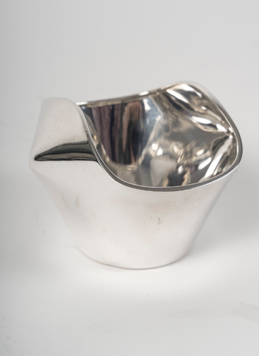 Christofle - Sabattini - "como" Tea/coffee Service In Solid Silver 1957/1968-photo-3