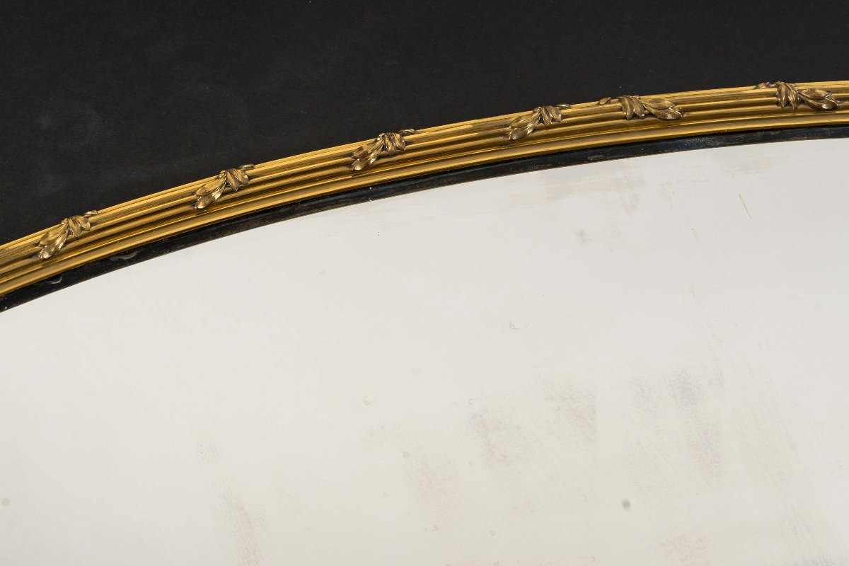 Boin Taburet - Oval Gilt Bronze Table Top, Napoleon III Period-photo-2