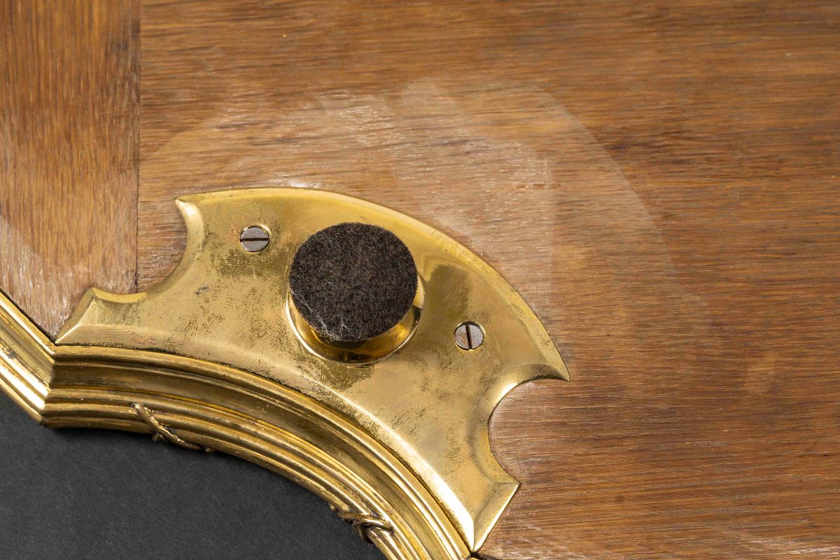 Boin Taburet - Oval Gilt Bronze Table Top, Napoleon III Period-photo-5