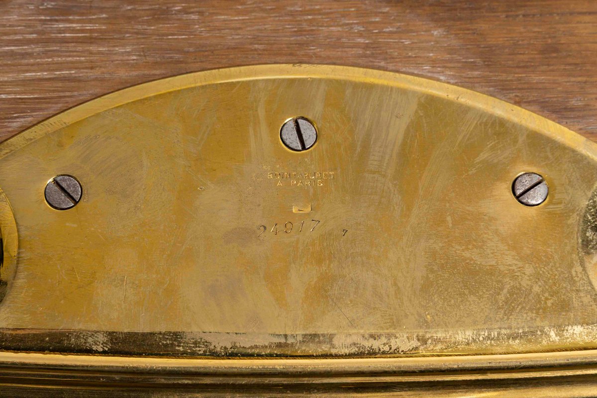 Boin Taburet - Oval Gilt Bronze Table Top, Napoleon III Period-photo-6