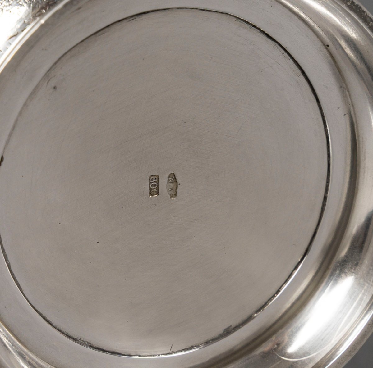 Vase In Solid Silver Italy, Alessandria, Cesa Sc Circa 1970-photo-3