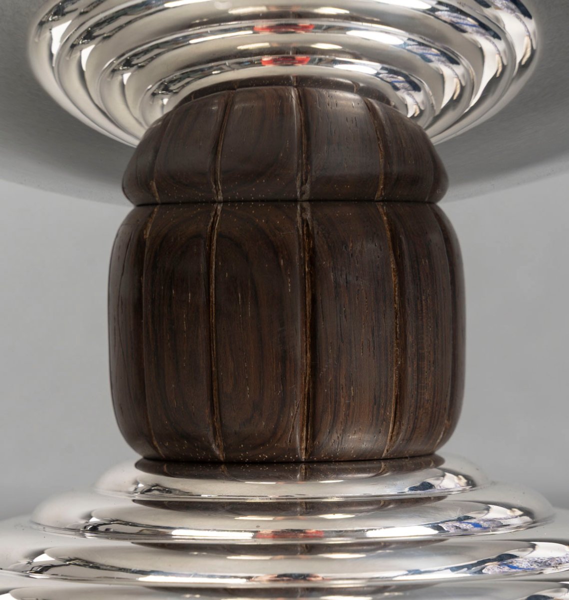 Jean Puiforcat - Solid Silver Centerpiece Art Deco Period Circa 1930-photo-3