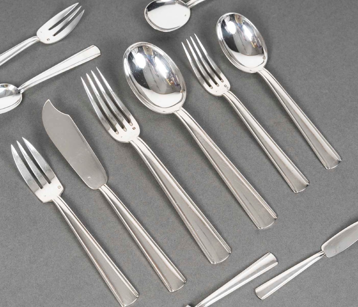  Bloch- Eschwege - Silver Cutlery Set 78 Pieces Art Deco
