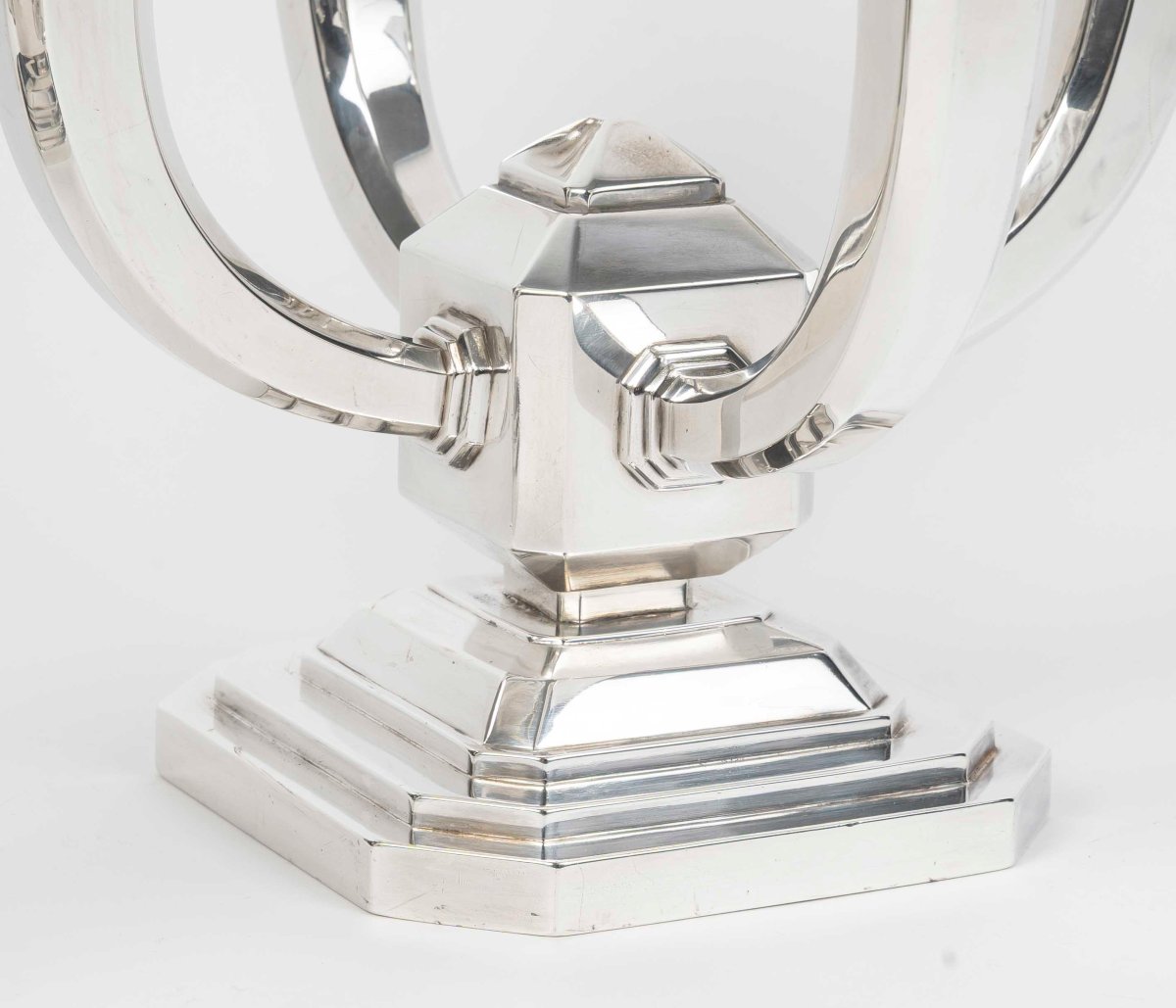 Ravinet d'Enfert – Pair Of Solid Silver Candelabra, Art Deco Period-photo-2