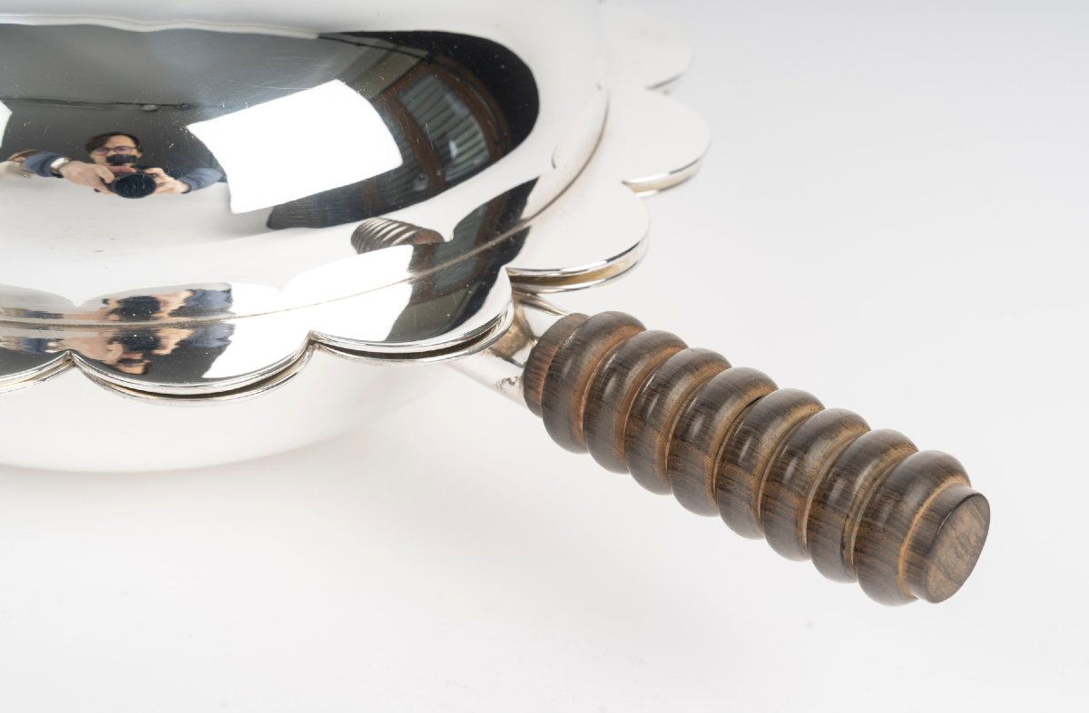 Jean Puiforcat - Covered Vegetable Dish, Solid Silver, Art Deco Period-photo-3