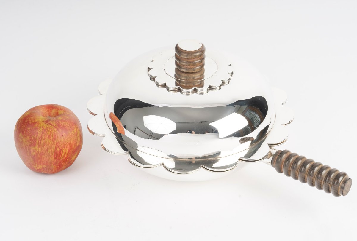 Jean Puiforcat - Covered Vegetable Dish, Solid Silver, Art Deco Period-photo-8