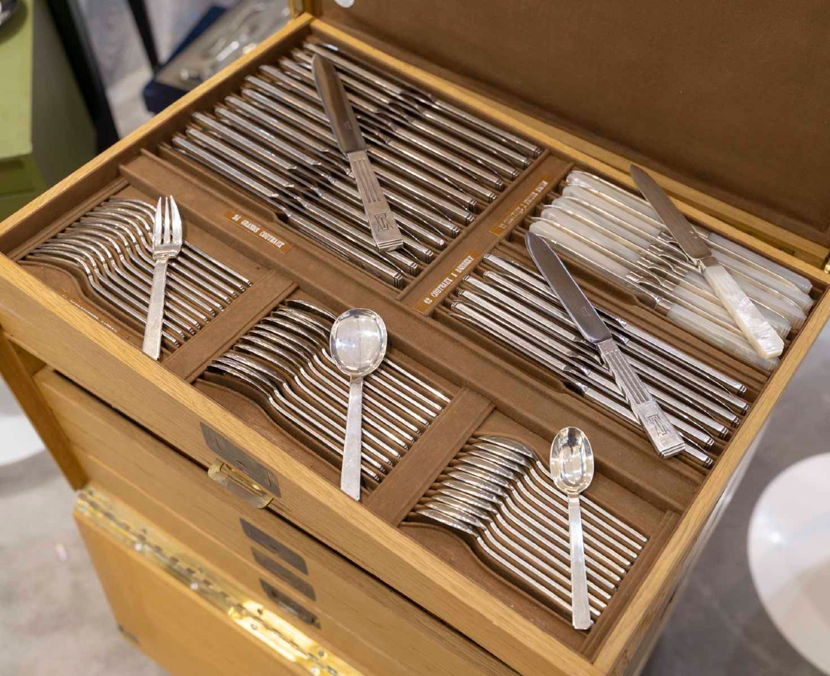 ORFEVRE SAVARY & FILS MENAGERE 191 PIECES EN ARGENT MASSIF EPOQUE 1930 