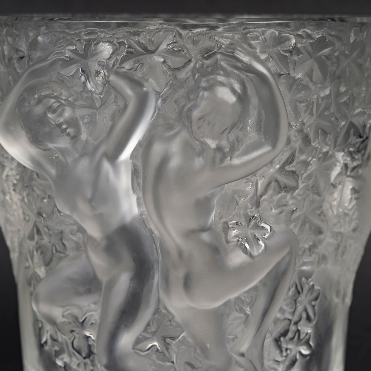 Marc LALIQUE  Seau à champagne en cristal GANYMEDE 1950-photo-3