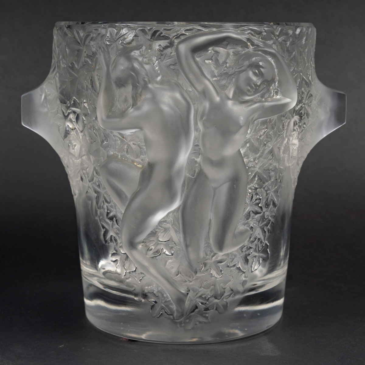 Marc LALIQUE  Seau à champagne en cristal GANYMEDE 1950-photo-7
