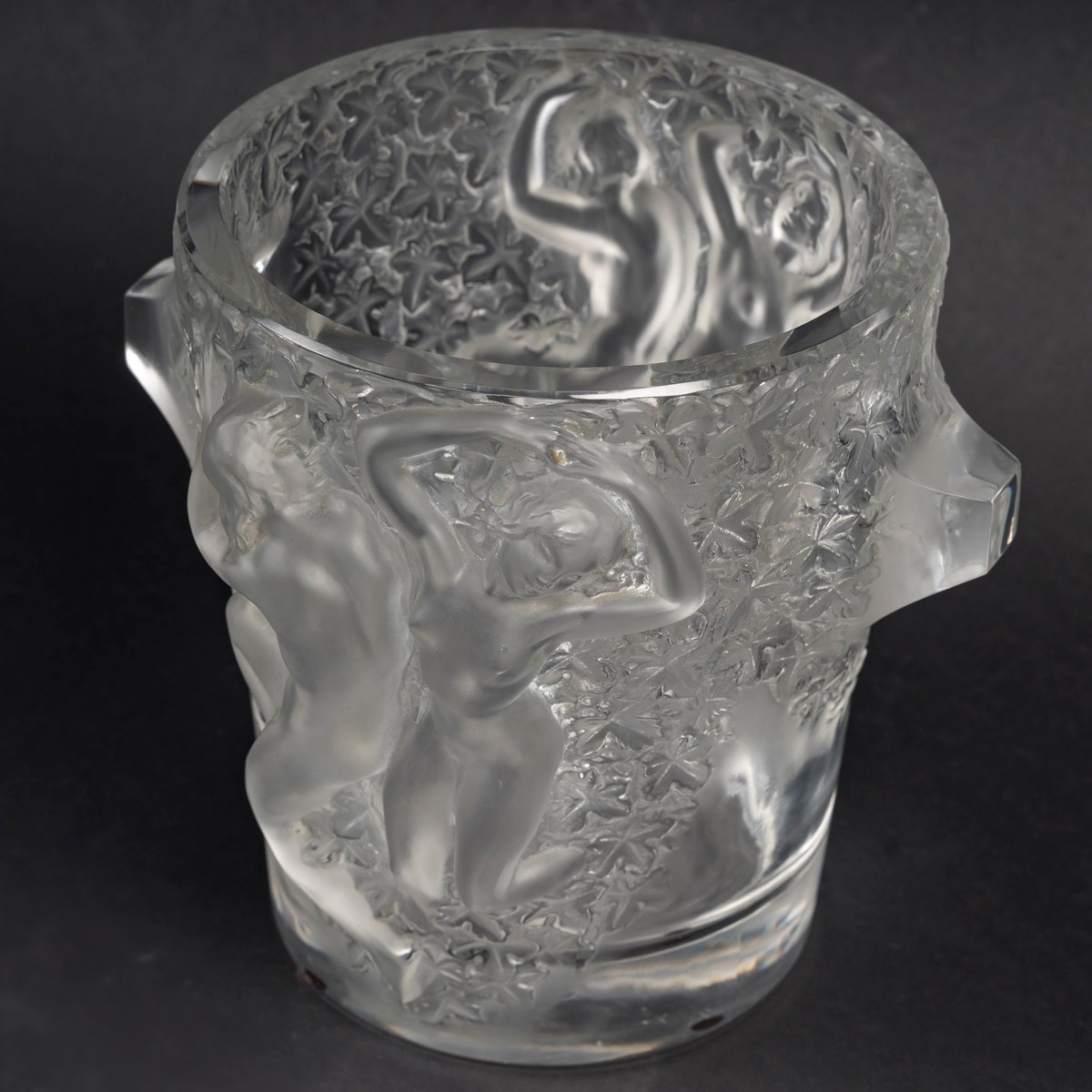 Marc LALIQUE  Seau à champagne en cristal GANYMEDE 1950-photo-8