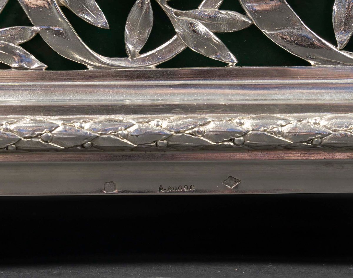 A.	AUCOC – Jardinière  en argent massif Epoque NAPOLEON III-photo-6