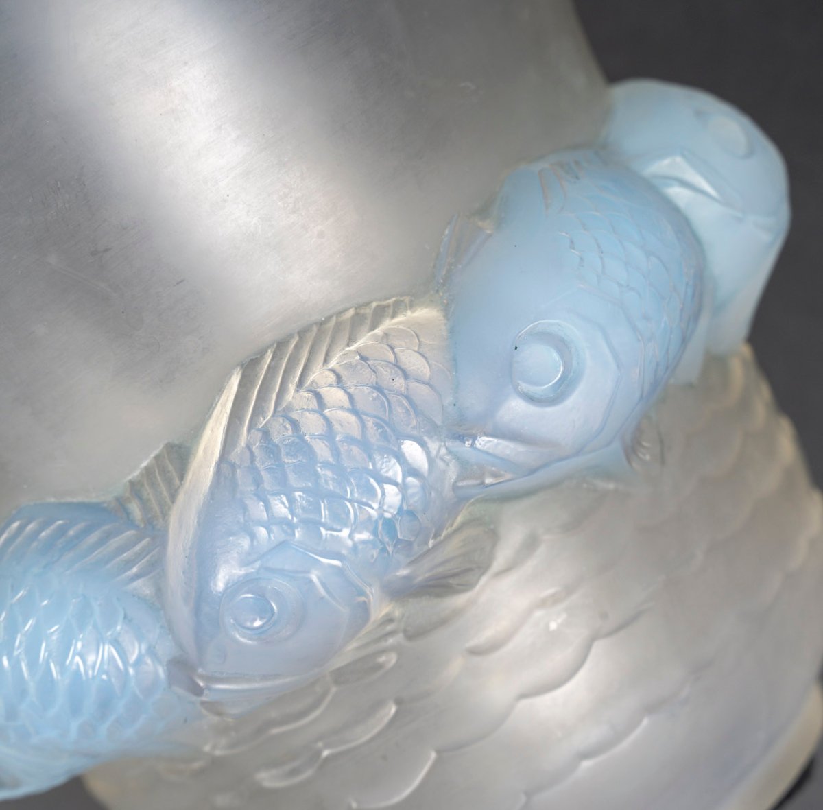 R.LALIQUE – Vase PIRIAC en verre créé en 1930-photo-4