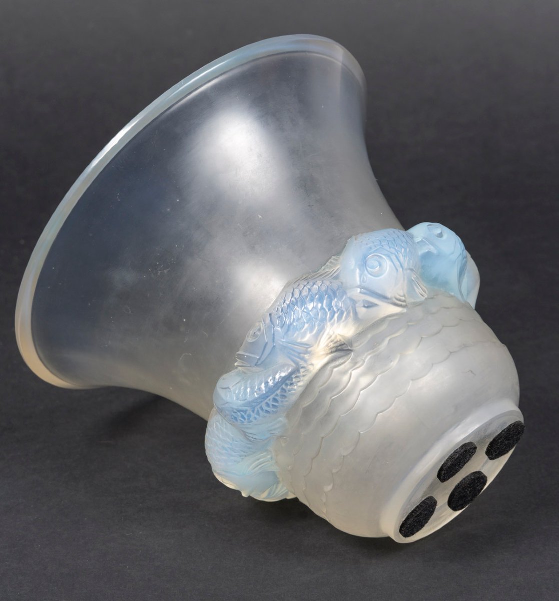 R.LALIQUE – Vase PIRIAC en verre créé en 1930-photo-2