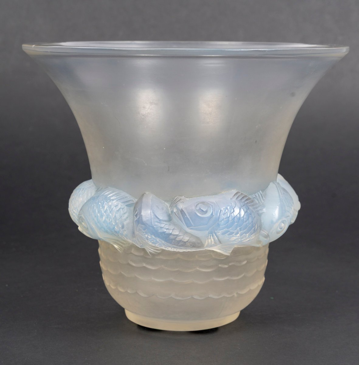 R.LALIQUE – Vase PIRIAC en verre créé en 1930-photo-8