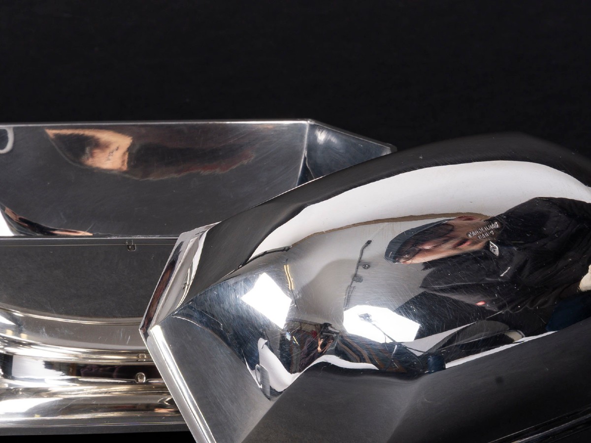  Cardeilhac – Saucière et sa doublure en argent massif Epoque ART DECO-photo-4