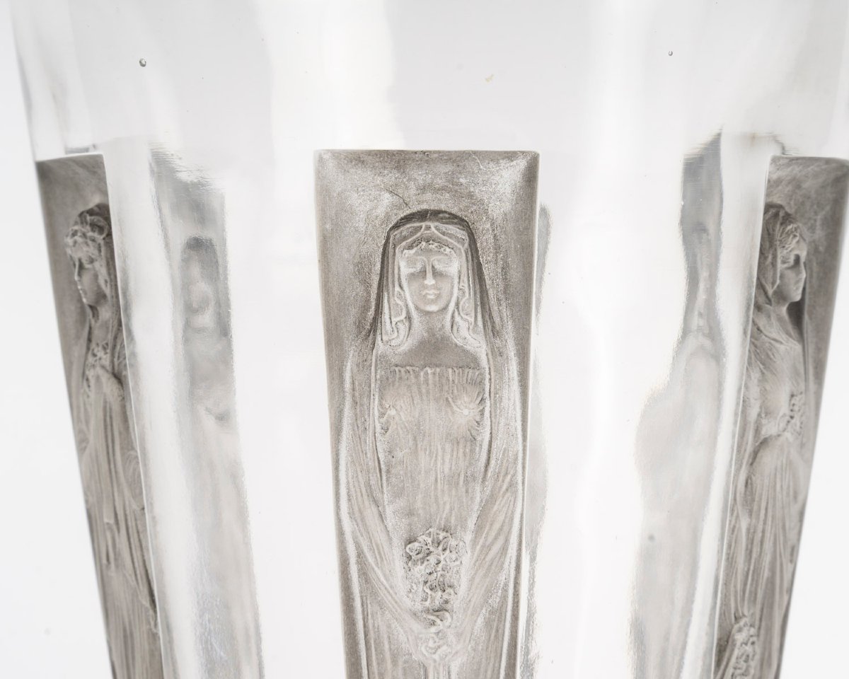René LALIQUE - Vase “Gobelet six figurines” modèle créé en 1912-photo-3