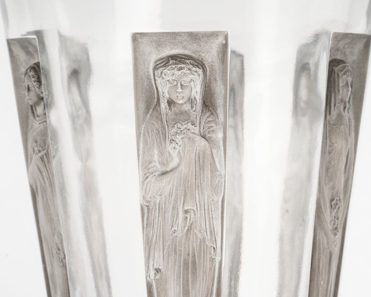 René LALIQUE - Vase “Gobelet six figurines” modèle créé en 1912-photo-4