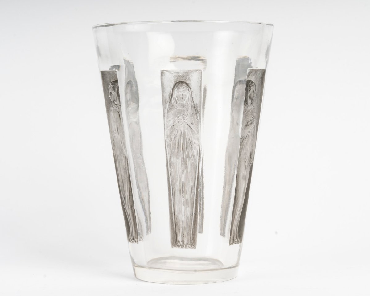 René LALIQUE - Vase “Gobelet six figurines” modèle créé en 1912-photo-3