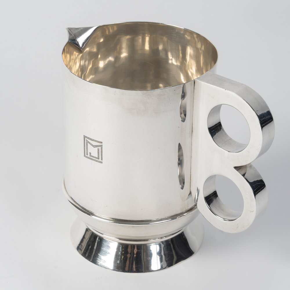 Jean Puiforcat (1897-1945) Art Deco Pitcher, Mexican Period, Circa 1940-photo-2