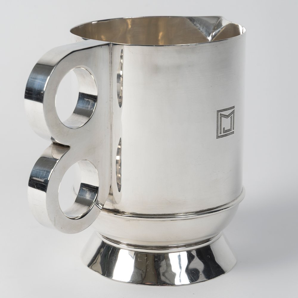 Jean Puiforcat (1897-1945) Art Deco Pitcher, Mexican Period, Circa 1940-photo-1