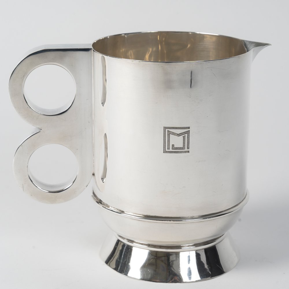 Jean Puiforcat (1897-1945) Art Deco Pitcher, Mexican Period, Circa 1940-photo-2