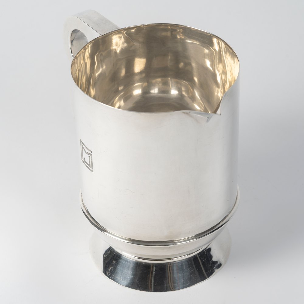 Jean Puiforcat (1897-1945) Art Deco Pitcher, Mexican Period, Circa 1940-photo-3