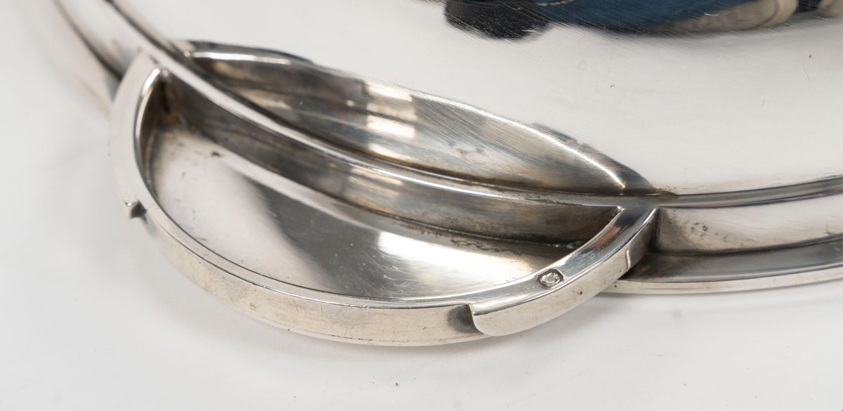 Tétard - Large, Modernist-style Oval Box With A Solid Silver Cover, Circa 1930–1940-photo-7