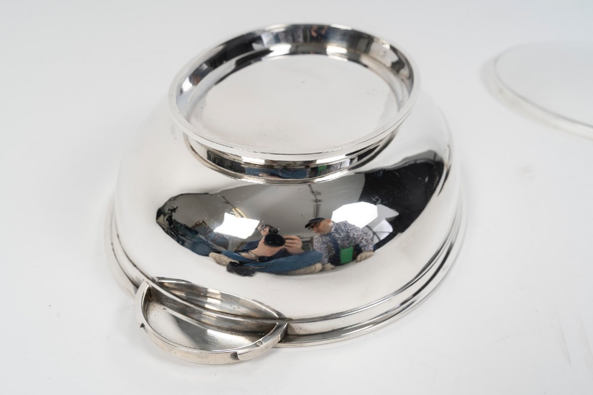 Tétard - Large, Modernist-style Oval Box With A Solid Silver Cover, Circa 1930–1940-photo-8