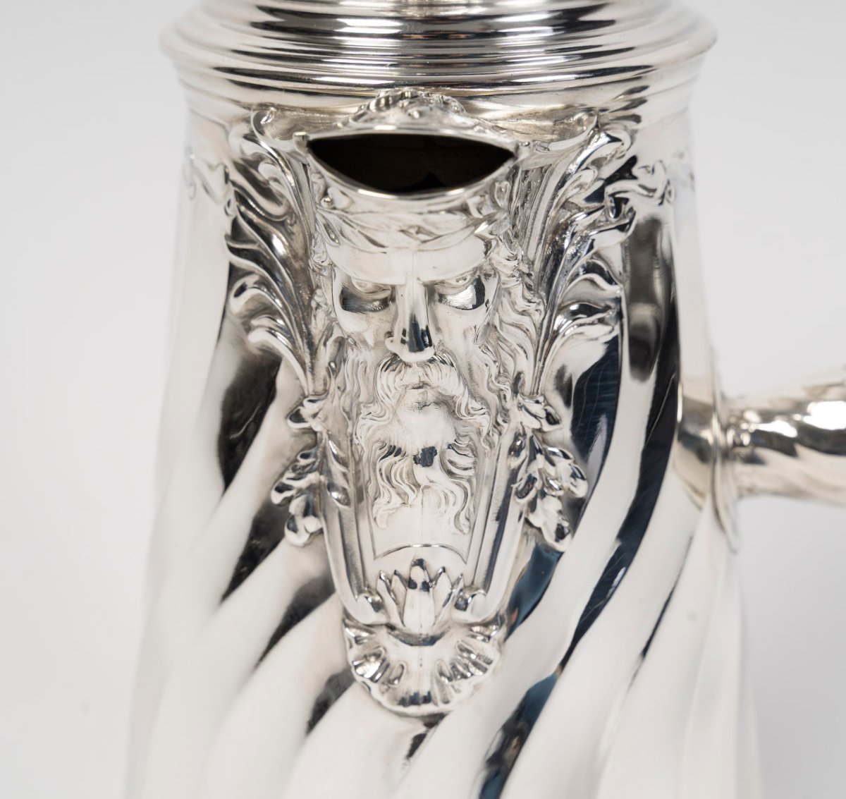 PUIFORCAT – Chocolatière en argent massif – Circa fin XIXe-photo-2